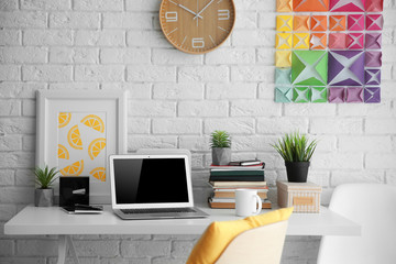 Wall Mural - Modern interior of designer workplace