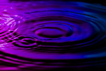 Water Ripples On Nice Purple Blue Background