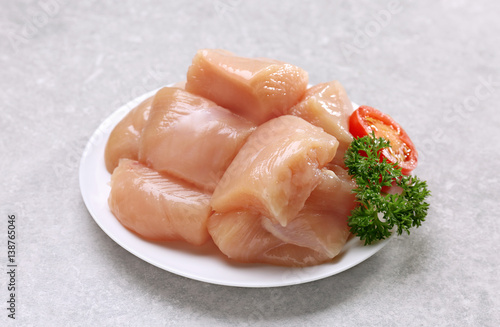 Raw chicken meat on grey background - Buy this stock photo and explore ...