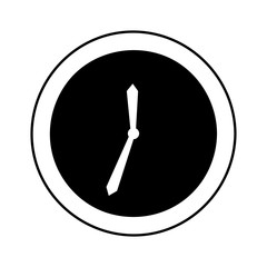 time clock isolated icon vector illustration design