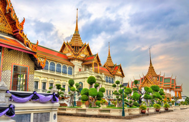 Sticker - Chakri Maha Prasat Hall at the Grand Palace in Bangkok, Thailand