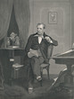 James Fenimore Cooper - American Writer. Steel Engraving 1864.