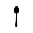 sticker contour spoon icon, vector illustraction design image