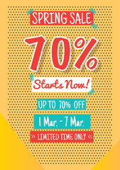 Wall Mural - Sale banner template design.Vector illustration.