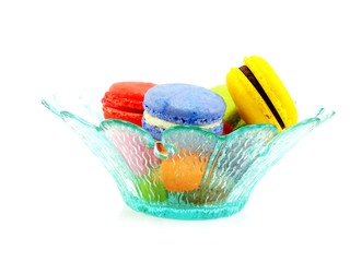 Sticker - tasty colorful macaroon a french sweet delicacy tasty colorful macaroon variety closeup