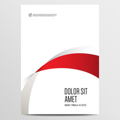 Wall Mural - Minimal brochure or annual report cover design template. Vector illustration.