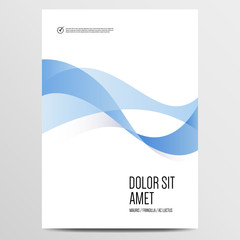 Wall Mural - Minimal brochure or annual report cover design template. Vector illustration.