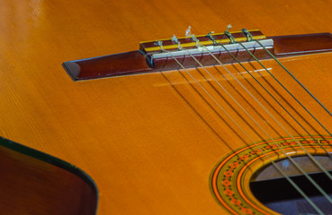 Classical guitar detail