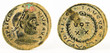 Ancient Roman copper coin of Emperor Licinius. LICINIVS.