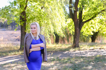 Pretty Blonde Young Girl in Family Way, Posing For Photograph, F