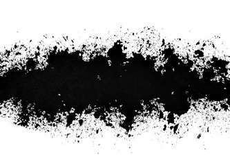 Canvas Print - Black sprayed line