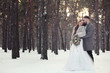 © Africa Studio - Happy wedding couple outdoors on winter day