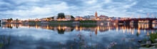 Evening Panorama Of Gorzow Wielkopolski With Blue Sky, Poland