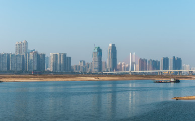 urban skyline and modern buildings,cityscape of China.