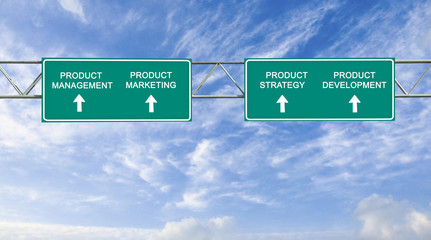 Poster - Road sign to Product management