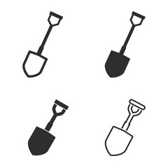 Poster - Shovel icon set.