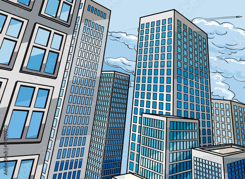 Background City Buildings