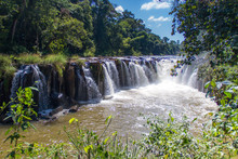 Tad Pha Souam Waterfall In Pakse, Champasak, Southern Laos