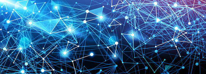 Wall Mural - global digital network