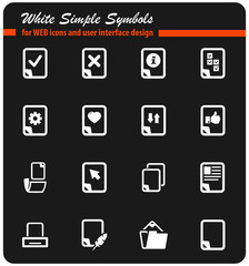  documents icon set