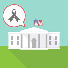 Poster - The White House with an awareness ribbon