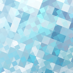 Abstract original layered pattern of blue squares.