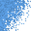 Monochrome blue abstract pixelated gradient