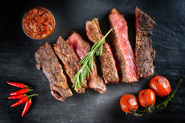 Wall Mural - steak and vegetables