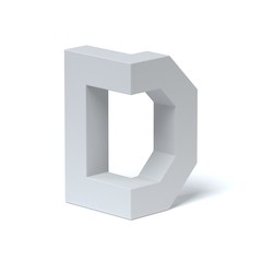 Sticker - Isometric font letter D