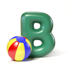 Toy font letter D