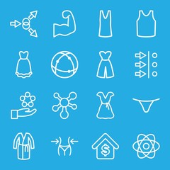 Sticker - Set of 16 model outline icons