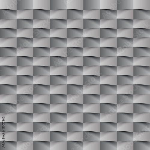 Abstract 3d Geometric Background White Seamless Texture With