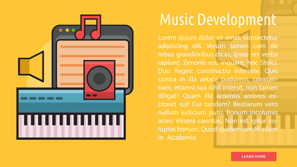 Music Development Conceptual Banner