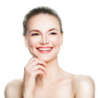 © artmim - Smiling Spa Model Woman with Healthy Skin Isolated. Spa Beauty and Cosmetology