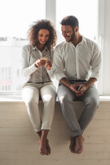 Wall Mural - Happy Afro American couple