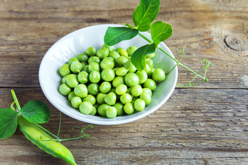 Wall Mural - green peas