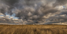 Storm Clouds In The Autumn Steppe