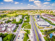 Lublin z lotu ptaka. Dzielnica Czuby zdjęcie z drona.