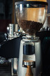 Coffee grinder preparing to grind coffee