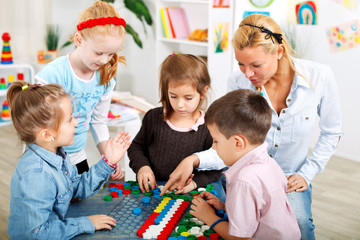 Wall Mural - Playing a game