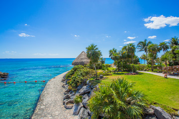 Caribbean beach in Mexico