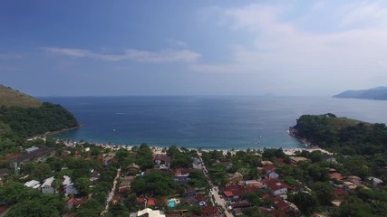 Poster - Aerial View of Pauba Beach, Sao Sebastiao, Sao Paulo, Brazil