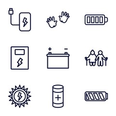 Sticker - Set of 9 generation outline icons