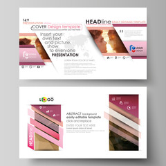Wall Mural - business templates in hd format for presentation slides. easy editable abstract vector layouts in fl