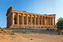 Temple Of Concordia In The Valley Of The Temples In Agrigento
