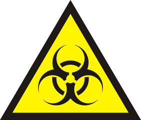 Biohazard symbol sign of biological threat alert