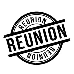 Wall Mural - Reunion rubber stamp. Grunge design with dust scratches. Effects can be easily removed for a clean, crisp look. Color is easily changed.