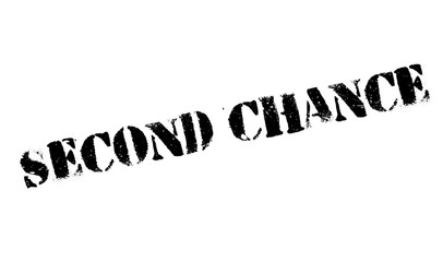 Wall Mural - Second Chance rubber stamp. Grunge design with dust scratches. Effects can be easily removed for a clean, crisp look. Color is easily changed.