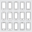 © extracoin - smart phone icons vector set for web design