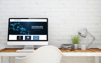Wall Mural - briks studio with innovative website